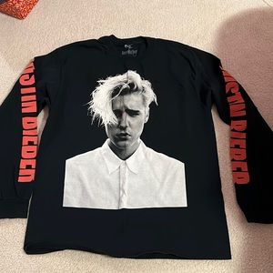 Official Justin Bieber Purpose Tour Long Sleeve T-Shirt